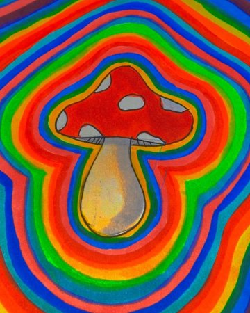 Инди КИД хиппи живопись