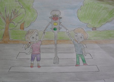 Внимание дорога рисунки