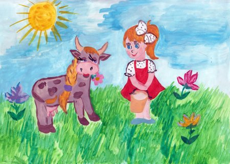 Пейте дети молоко рисунок