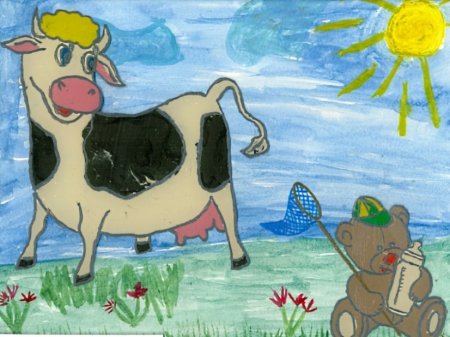 Молочная фантазия рисунки детей