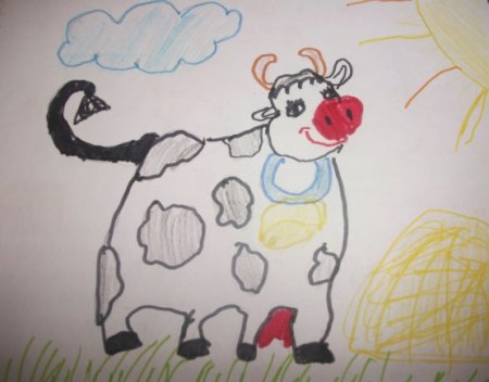 Рисование на тему молоко