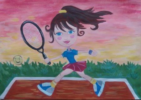 Детские рисунки про спорт