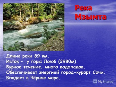 Доклад на тему водоемы Кубани