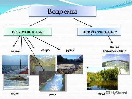 Естественные и искусственные водоемы 2 класс