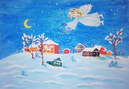 Рождество рисунок на конкурс