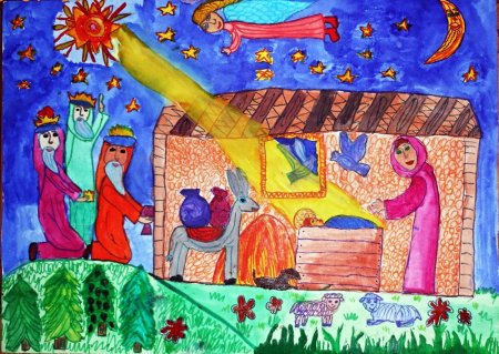 Рождественские рисунки