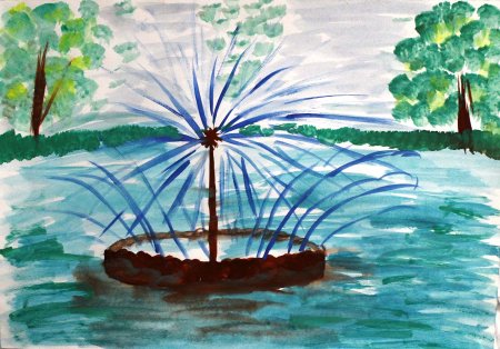 Красота воды детский рисунок