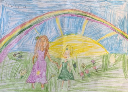 Рисунок на тему мамам посвящается