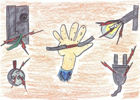 Рисунки на тему электробезопасность в быту