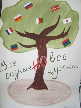 Рисунок на тему толерантность