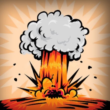 Нарисованный взрыв