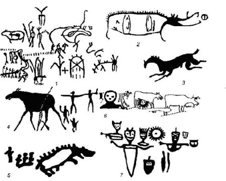 Якутские петроглифы люди