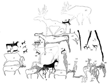 Египетские наскальные рисунки