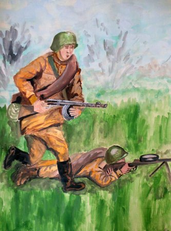 Рисунок на тему Слава России