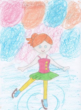 Детский рисунок на тему спорт