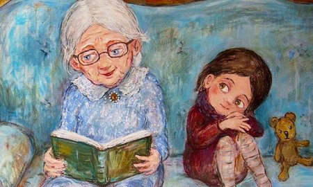 Иллюстрации Нино Чакветадзе бабушка