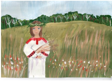 Рисунок на тему широка Страна моя родная