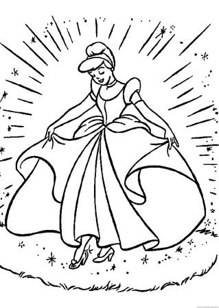 Шарль Перро Золушка раскраска