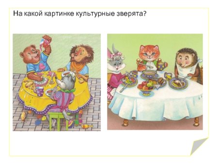 Манеры за столом для детей