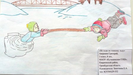 Рисунок тонкий лёд