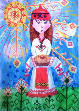 Краски Чувашии рисунки детей