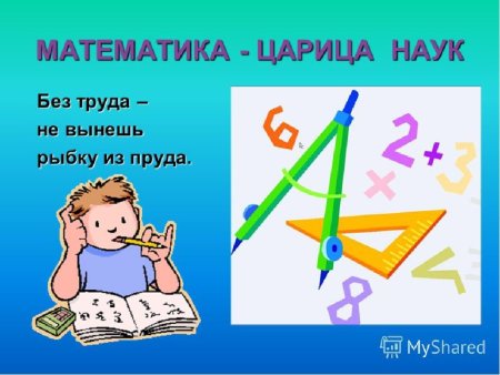 Рисунок на тему математика