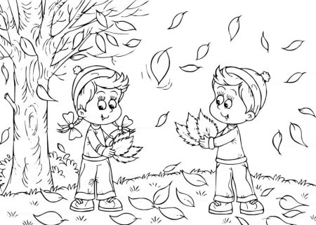 Раскраска. Осень