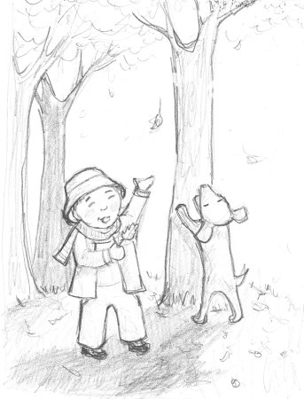 Осень набросок