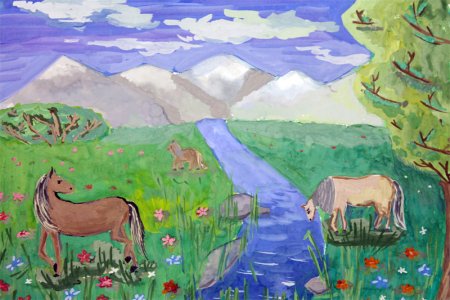 Рисунок на тему природа