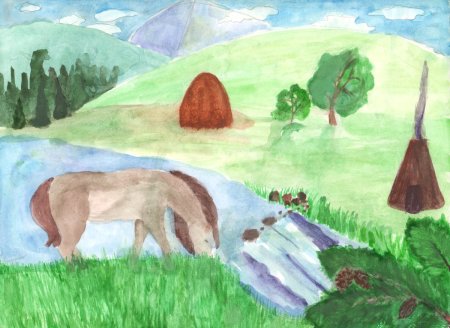 Рисунок на тему природа