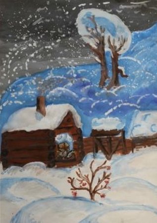 Поёт зима аукает Есенин иллюстрации