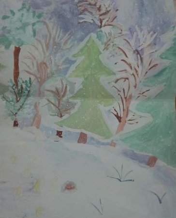 Поёт зима аукает рисунок