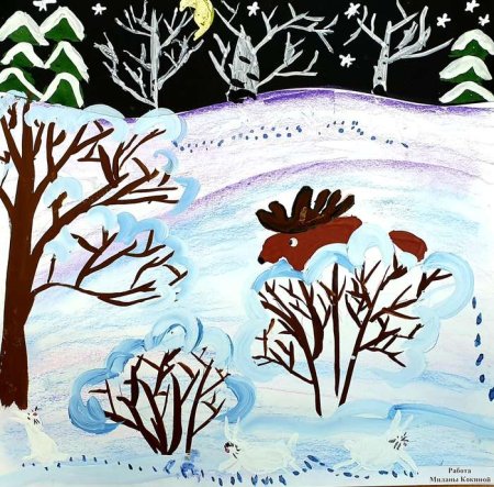 Поет зима аукает рисунки детские