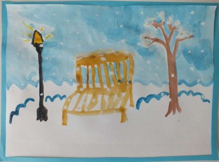 Рисунок встреча зимы