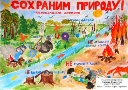 Природа плакаты для детей