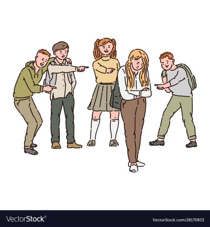Иллюстрации буллинга в школе