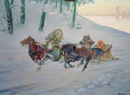 Тройка лошадей Свиридов