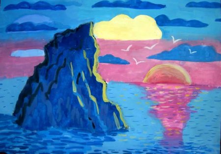 Утёс Лермонтов рисунок