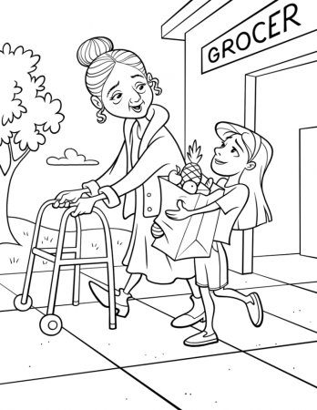 Добрые дела раскраски для детей