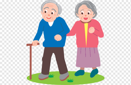 Бабушка и дедушка вектор