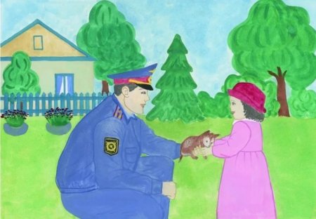 Рисунок на тему полиция