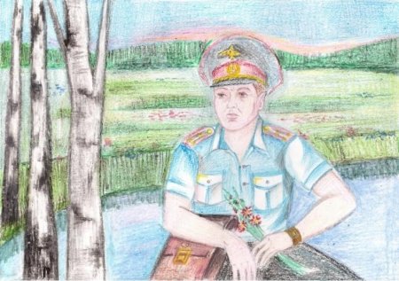 Милиционер рисунок в школу