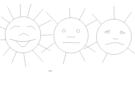 Рефлексия солнышко