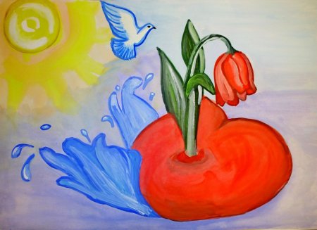 Рисунок на тему доброе сердце