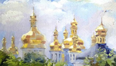 Васнецов облака и золотые купола