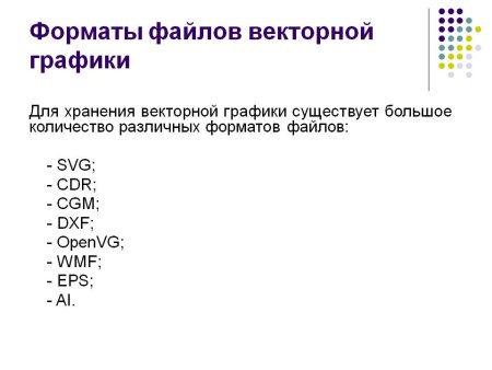 Форматы файлов векторной графики