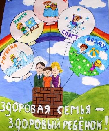 Плакат здоровая семья здоровая Страна