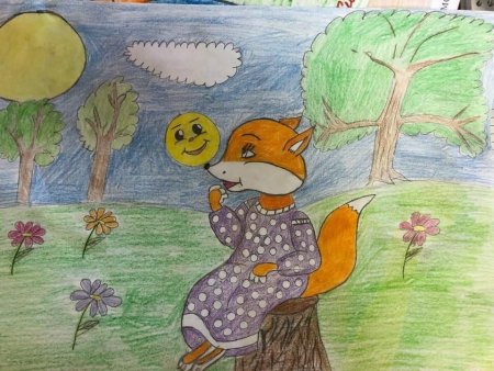 Рисунок на тему Колобок