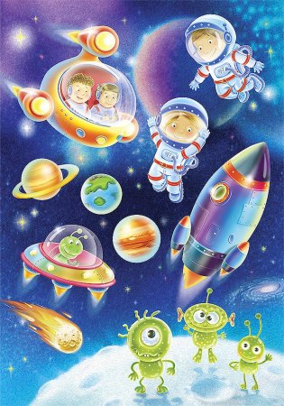 Рисование для детей космос