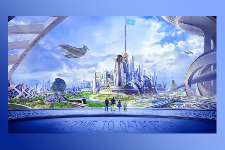 Город будущего рисунок для детей